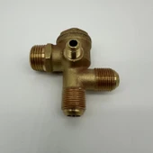 Sessiz Yağsız Kompresör Çekvalfi Çift Girişli 1/2 - 3/8 - M10x1 - 4