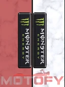 MONSTER ENERGY ÖN MAŞA 3D KABARTMALI 2'Lİ DAMLA STİCKER 9X2CM - 1