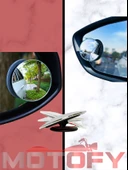 UNİVERSAL MOTOSİKLET OTOMOBİL DİKİZ AYNASI İÇİN KÖR NOKTA AYNASI TAKIMI - 1