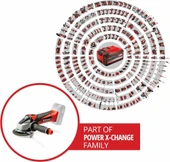 Einhell TE-AG 18/115 Li - Solo Akülü Avuç Taşlama - 4431110 - 5