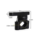 MOTOSİKLET SİS FARI MONTAJ APARATI TAKIMI ALÜMİNYUM thumbnail 2