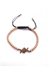 Swarovski Taşlı Bileklik Ayarlanabilir Kadın Rose Gold 9569 - 4