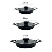 Vento 6 Parça Yanmaz Yapışmaz Titanyum Kaplama Sahan Seti 18-20-22 cm thumbnail 4