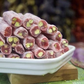Antep Fıstıklı ve Narlı Fitil Lokum - 500 gr paket - 3