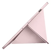 Samsung Galaxy Tab S9 Fe Plus X610 12.4 İnç Katlanabilir Kalemlikli Standlı Akıllı Kılıf  Pembe thumbnail 5