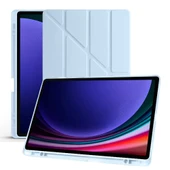 Samsung Galaxy Tab S9 Fe Plus X610 12.4 İnç Katlanabilir Kalemlikli Standlı Akıllı Kılıf  Mavi - 5