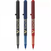 Pilot V-Ball Roller Kalem 0.7 3 lü Siyah-Mavi-Kırmızı (51010975) - 2