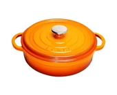 SÜREL DÖKÜM 24 CM SIĞ YUVARLAK TENCERE TURUNCU - 1