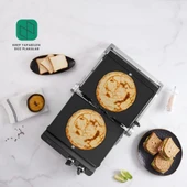Homend Grilliant 1342H 3 in 1 Inox Gövde Çift Taraflı XL Döküm Plaka Tost ve Izgara Makinesi thumbnail 4