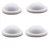 Silikon Kapı Stoperi beyaz 4 Adet Tamponu Kendinden Yapışkanlı Beyaz Kapı Kolu Stopu thumbnail 1