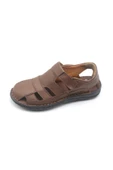 5064 Çelik Erkek Deri Sandalet - 6