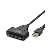 HADRON HDX7516 USB (M) TO SATA (M) KABLO 2.5 GÜÇ GİRİŞLİ SİYAH - 1