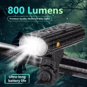 Schulzz 800 Lümen 3xT6 Led USB ile Şarj Edilebilir Bisiklet Farı - 6