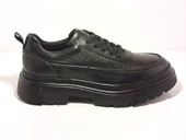 Tetri 0K534 Model Hakiki Deri El Yapımı Erkek Siyah Casual Ayakkabı thumbnail 2