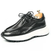 Tetri K525 Juno Model Hakiki Deri El Yapımı Erkek Siyah Casual Ayakkabı thumbnail 1