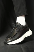 Tetri K525 Juno Model Hakiki Deri El Yapımı Erkek Siyah Casual Ayakkabı thumbnail 6