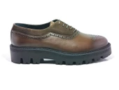 Tetri 0029 Model Hakiki Deri El Yapımı Erkek Kahve Casual Ayakkabı - 2