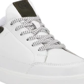 Forelli ZET 39504-G Comfort Beyaz-Haki Erkek Ayakkabı - 3