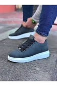 Gri Düz Erkek Casual Ayakkabı - 1