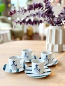 Porland Girye Desen3 2 Kişilik 4 Parça Kahve Fincanı 90cc 04PPO000641 - 3