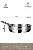 Amboss Saphire 26 cm Çelik Tava - 3