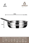 Amboss Saphire 28 cm Çelik Tava - 4