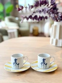 Porland Girye Desen4 2 Kişilik 4 Parça Kahve Fincanı 90cc 04PPO000641 thumbnail 2