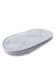 Brzn Yatak BRZN 60x90x10 bambu kumaş oval beşik yatagı - 3