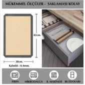 Mucit Home  Silikon Yanmaz Yapışmaz Pişirme Matı 40*30 Cm - 3