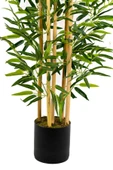 YAPAY ÇİÇEKÇİNİZ 5 Gövdeli Yoğun Yapraklı 120 Cm Yapay Bambu Ağacı thumbnail 4