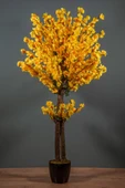 YAPAY ÇİÇEKÇİNİZ 120 Cm Sarı Bahardalı Ağacı - 1