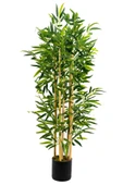 YAPAY ÇİÇEKÇİNİZ 5 Gövdeli Yoğun Yapraklı 120 Cm Yapay Bambu Ağacı thumbnail 1