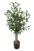 YAPAY ÇİÇEKÇİNİZ Siyah Saksıda 100 Cm Yapay Zeytin Ağacı thumbnail 7