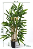 Taş Detaylı Saksıda 60 Cm Yapay Bambu Ağacı thumbnail 6