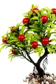 Taş Detaylı Odun Saksıda Yapay Bonsai Ağacı - 8