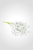 YAPAY ÇİÇEKÇİNİZ 7 Dallı Dekoratif Yapay Beyaz Cipso Demeti Aranjman - 8