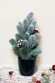 Kokinalı Kar Desenli Yılbaşı Çam Ağacı 36 Cm - 8