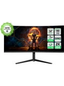 WQ34 34'' 1ms 180Hz Curved 2k Uwqhd 3440*1440 Gaming Monitör - 1