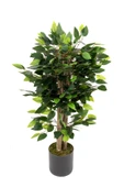 YAPAY ÇİÇEKÇİNİZ Gri Saksıda Yoğun Yapraklı Yapay Benjamin Ağacı thumbnail 8