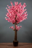 YAPAY ÇİÇEKÇİNİZ 120 Cm Pembe Bahardalı Ağacı thumbnail 4