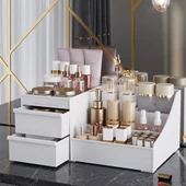 Mucit Home  ELEGANCE Çekmeceli Çok Amaçlı Organizer Kozmetik Parfüm Krem Takı Düzenleyici - 1