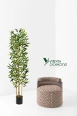 YAPAY ÇİÇEKÇİNİZ Yapay Yoğun Yapraklı Dekoratif Bambu Ağacı 3 Gövde 150cm - 4