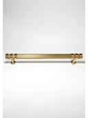 Çizgili Nesli Alüminyum Metal Lüks Modern Mobilya Çekmece Mutfak Dolabı Kulpu Altın 192mm (10 Adet) - 2