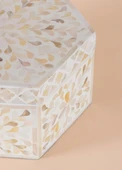 The Mia Sedef Altıgen Kutu 24x21x12 cm TLC0076 - 5