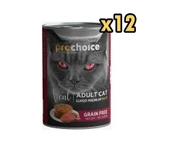 Pro Choice Dana Etli Yetişkin Kedi Konservesi 400 Gr (12 Adet) - 1