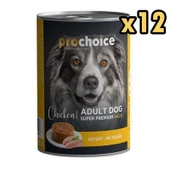 Pro Choice Adult Tavuklu Yetişkin Köpek Konservesi 400 Gr (12 Adet) - 1