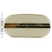 Erkan Saçmacı Ten Saten Taşlı Altın Metal Saplı Zincir Askılı Abiye Çanta - 6