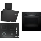 Siyah 3 Lü Ankastre Set 276 ( HBF534EB3T - POP7C6O12O - DWK66PJ60T ) - 1