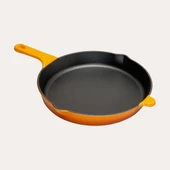 SÜREL DÖKÜM 27 CM YUVARLAK DÜZ TAVA TURUNCU - 1