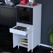 Modilayn BELEK Ankastre Dolap (60x152.3x56 cm): 1 çekmece, 2 kapak, 2 göz raflı kullanışlı tasarım - 3